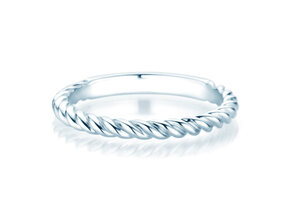 Anello di Fidanzamento Loop in argento 925/- lucido