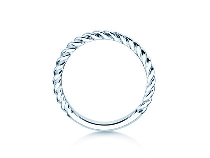 Anello di Fidanzamento Loop in argento 925/- lucido