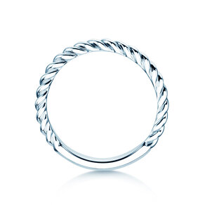 Anello di Fidanzamento Loop in argento 925/- lucido