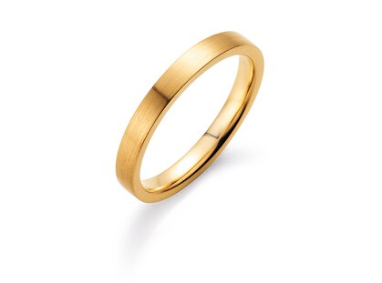 Anello per uomo Modern 2,5mm in 14K oro giallo opaco