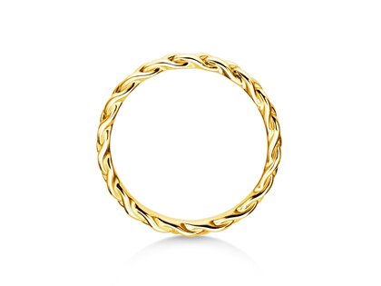 Anello di Fidanzamento Pony in 14K oro giallo lucido