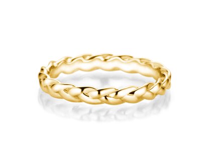 Anello di Fidanzamento Pony in 14K oro giallo lucido