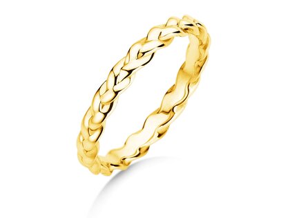 Anello di Fidanzamento Pony in 14K oro giallo lucido
