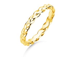 Anello di Fidanzamento Pony in 14K oro giallo lucido