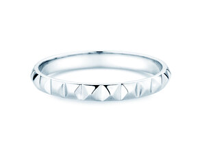 Anello di Fidanzamento Trinity in 14K oro bianco lucido