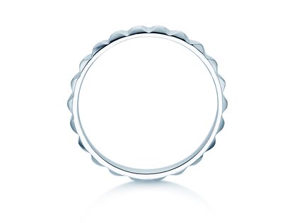 Anello di Fidanzamento Trinity in 14K oro bianco lucido