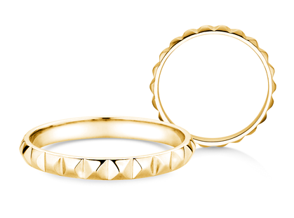 Anello di Fidanzamento Trinity in 9K oro giallo lucido